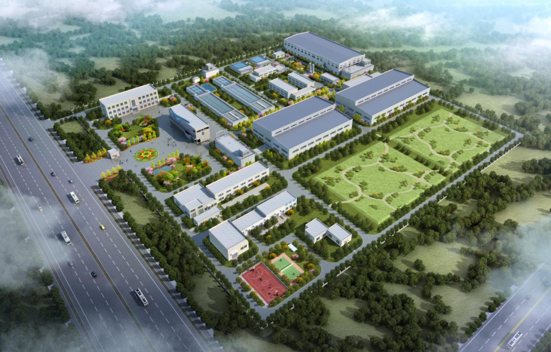 唐山庆南水厂钢结构工程